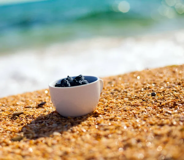 Modder Van Dode Zee Voor Spa Behandelingen Een Cup Het — Stockfoto