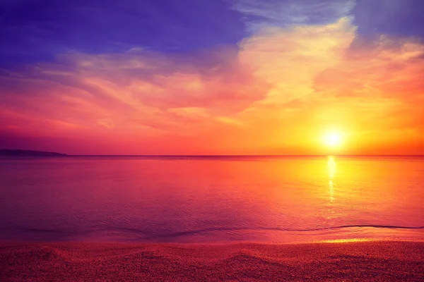 Morning Beach Magical Sunrise Sea — Stock Photo, Image