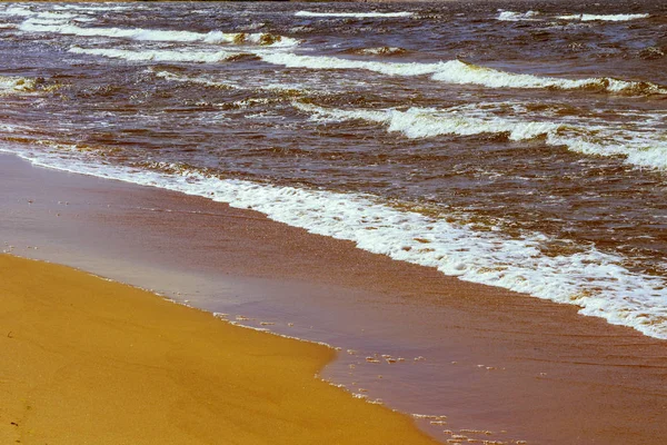 Praia em Portalegre, Letónia — Fotografia de Stock