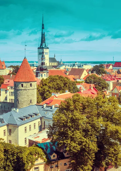 Blick Auf Die Altstadt Von Tallinn Estland — Stockfoto