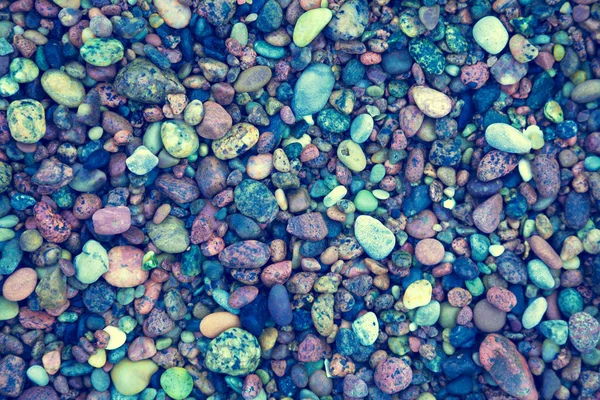 Natural Vintage Colorful Pebbles Background — Stock Photo, Image