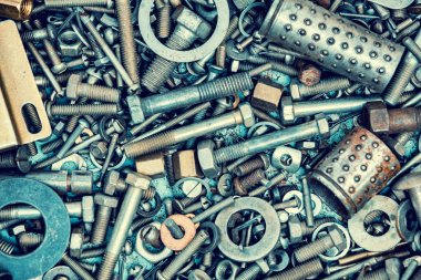 Grunge Metalik arka plan parçaları ve araçları