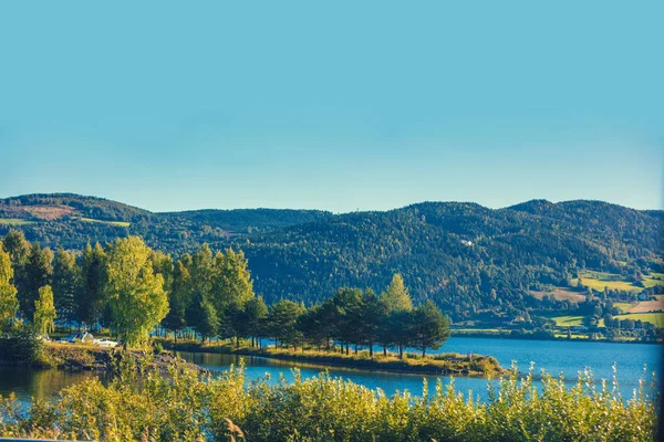 Mountain Lake Belle Nature Norvège — Photo