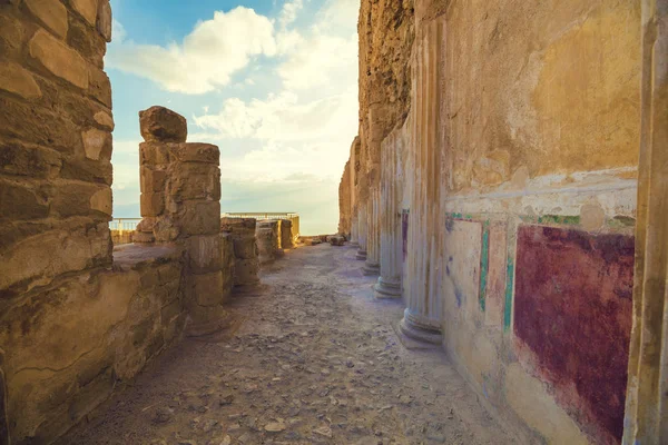 Ruínas Palácio Masada Rei Herodes Israel — Fotografia de Stock