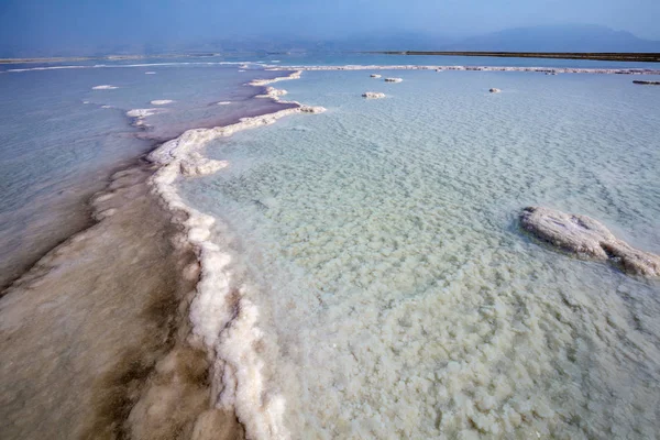 Textura Mrtvého Moře Slané Moře Izrael — Stock fotografie