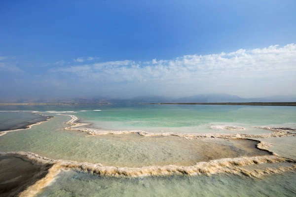 사해의 짜임새입니다 해변입니다 이스라엘 — 스톡 사진