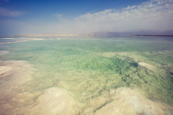 Textura Del Mar Muerto Orillas Del Mar Salado Israel — Foto de Stock