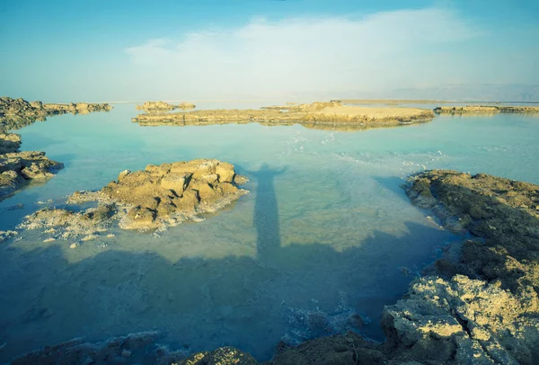 Mar Morto Costa Salgada Israel — Fotografia de Stock