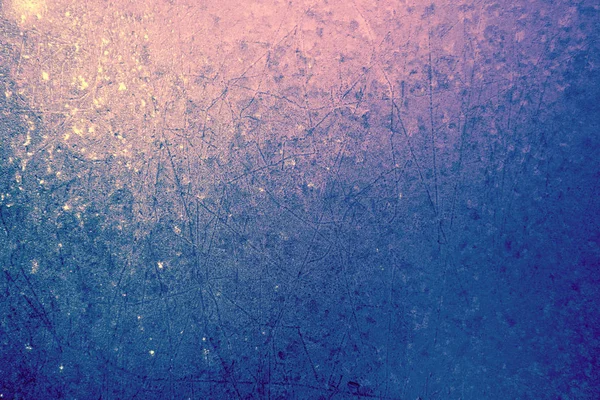 Icy Window Glass Abstract Natural Background Gradient Color Winter Window — Stock Photo, Image