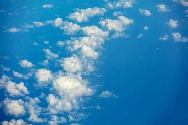 Himmel Natur Hintergrund Blick Aus Dem Flugzeugfenster — Stockfoto