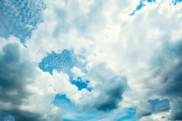 Cielo Azul Con Nubes Fondo Abstracto Naturaleza Cielo Vista Aérea — Foto de Stock