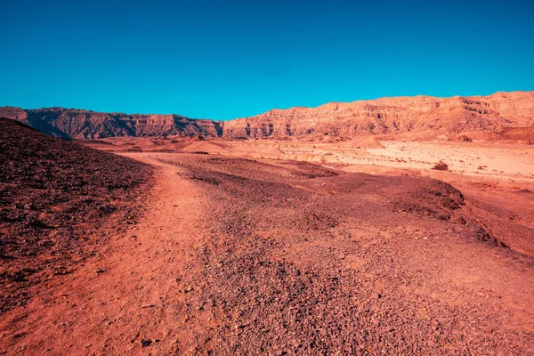 Пейзаж Пустыни Песчаник Парке Тимна Израиль — стоковое фото