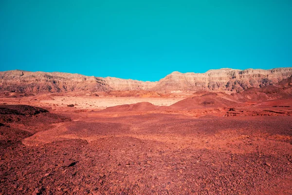 Paisagem Natural Deserto Pedras Arenito Israel — Fotografia de Stock