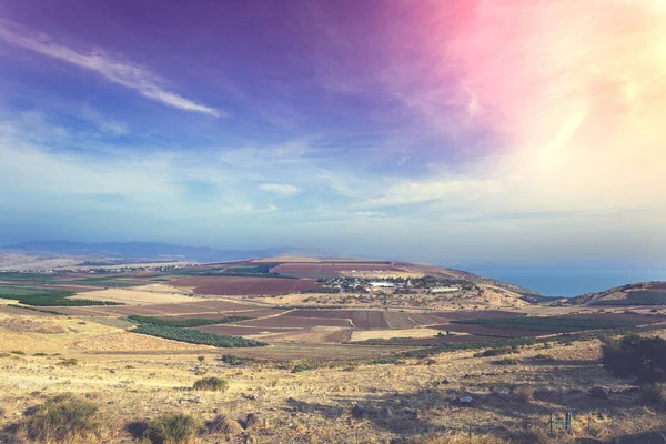 Vista Dal Colle Del Mare Galilea Tiberiade Israele — Foto Stock