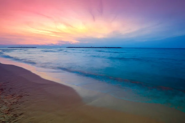 Early Morning Pink Sunrise Sea — Stock Photo, Image