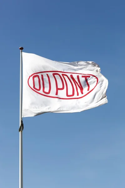 Bandeira da marca Du Pont — Fotografia de Stock
