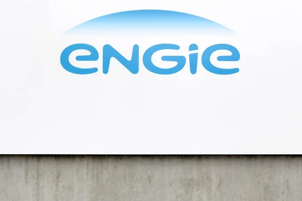 Engie-Logo an einer Wand — Stockfoto