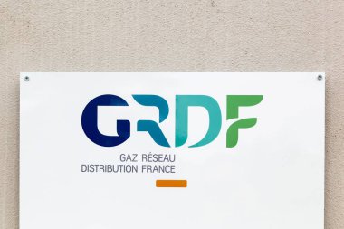 Grdf logo bir duvar