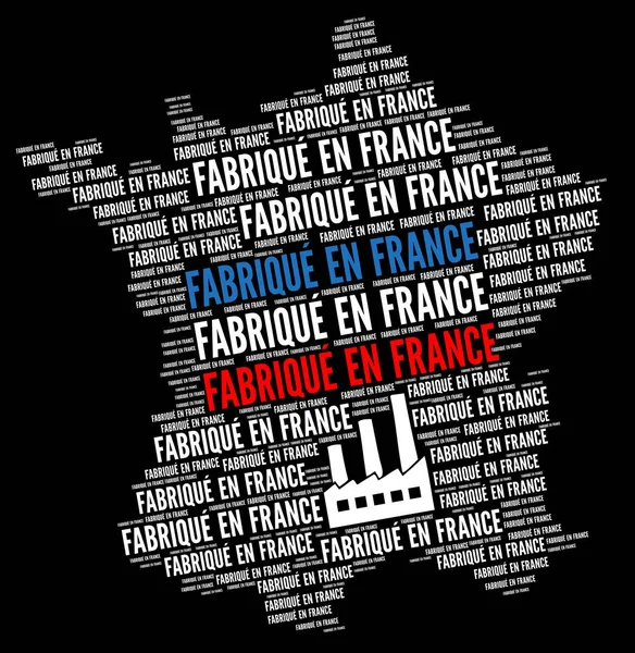 Prodotto in Francia chiamato Fabrique en France in francese — Foto Stock