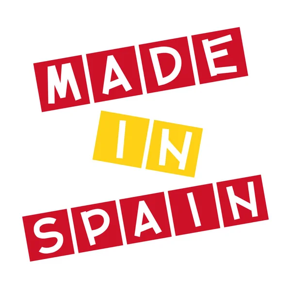 Tillverkad i Spanien etikett — Stockfoto