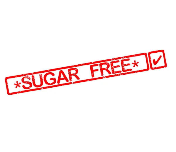 Rubber stamp label with text sugar free — Stock Photo, Image