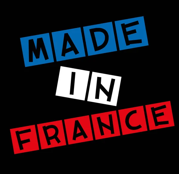 Etiqueta Made in France —  Fotos de Stock