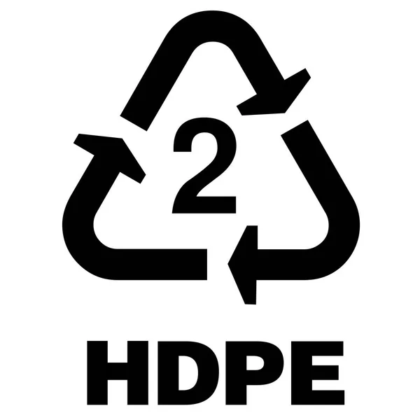 HDPE symbool illustratie — Stockfoto