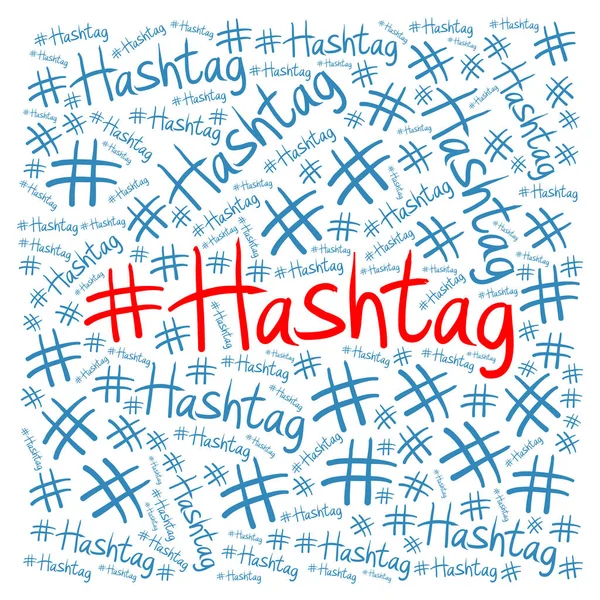 Concepto de ilustración de hashtag —  Fotos de Stock