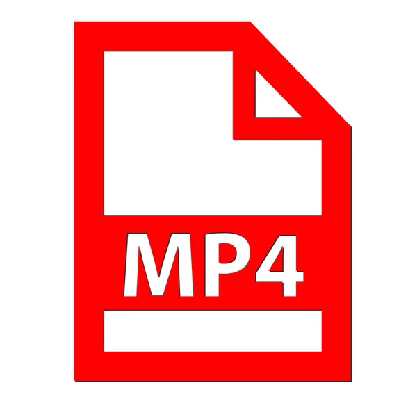 Ícone de arquivo MP4 — Fotografia de Stock