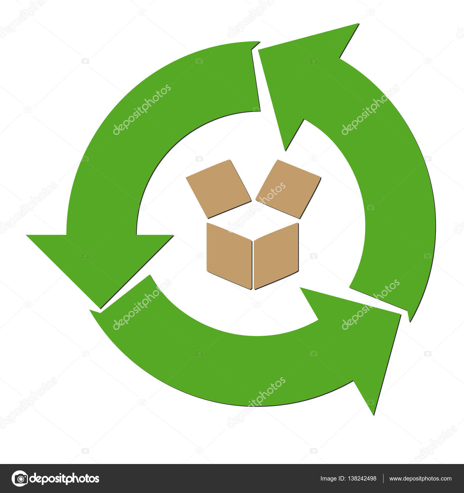 Download Recycle paper symbol — Stock Photo © ricochet69 #138242498