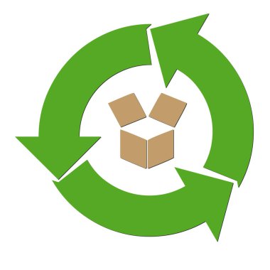 geri dönüşüm kağıt simgesi 