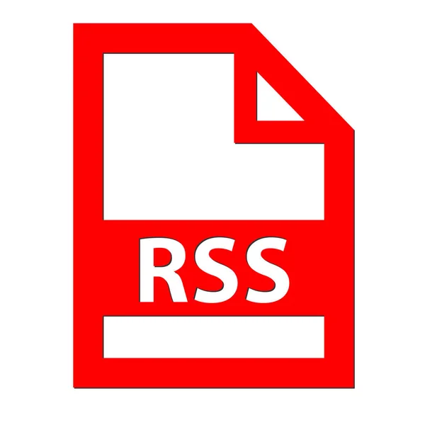 Ícone de arquivo RSS — Fotografia de Stock