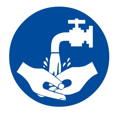 Wash your hands sign clipart
