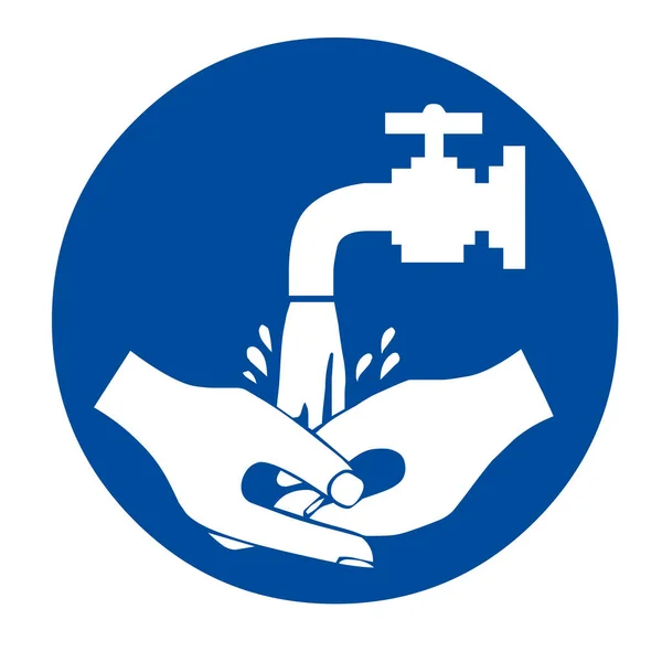 Вымойте руки знак — стоковое фото