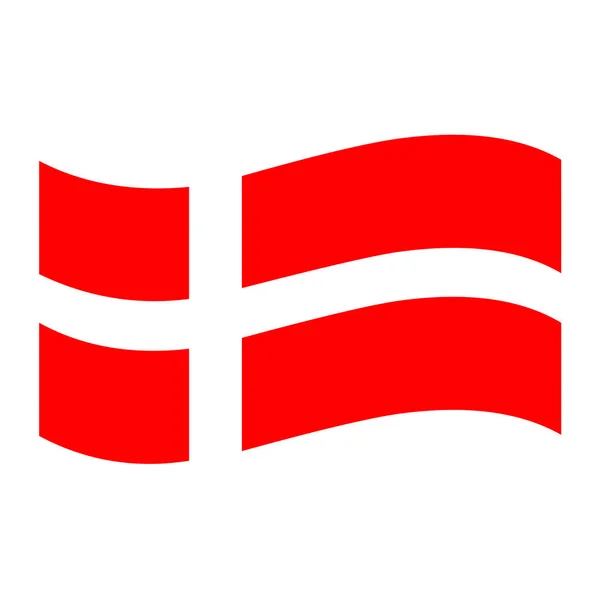 Danimarka bayrağı illüstrasyon — Stok fotoğraf