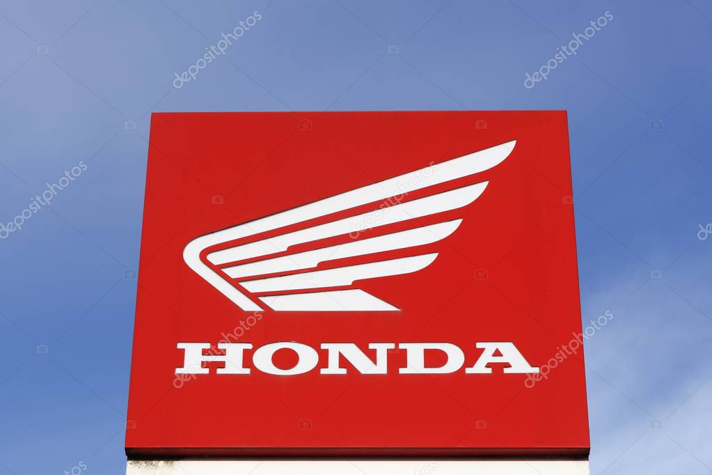 Villefranche, France - January 29, 2017: Honda is a Japanese public multinational corporation primarily known as a manufacturer of automobiles, motorcycles and power equipment
