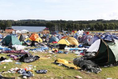 Alan ve çadır Köyü sonra rock Festivali 