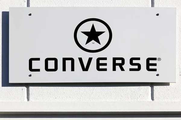 Converse logo on a wall — Stock Photo, Image
