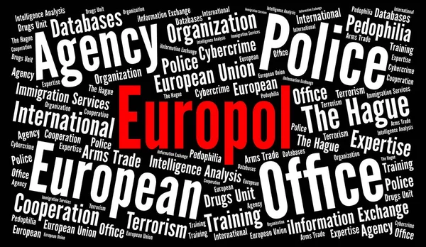 Europol palabra nube —  Fotos de Stock