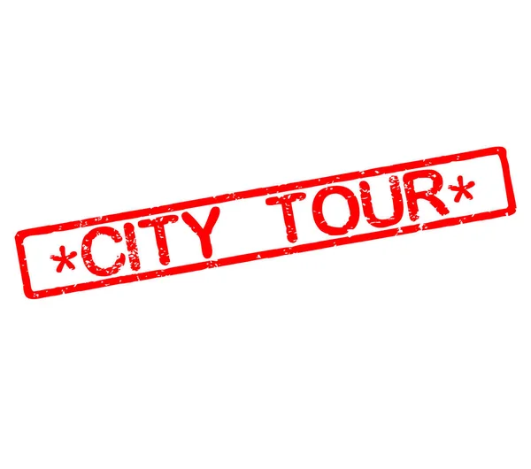 Rubber stamp with text city tour — Stock Photo, Image