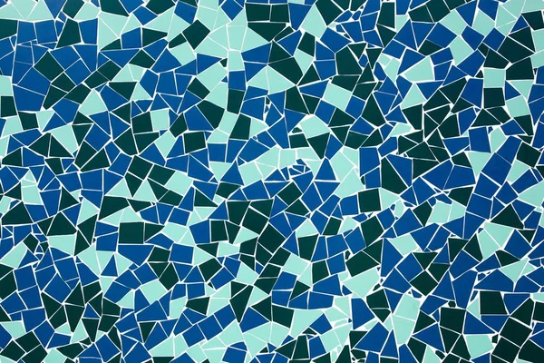 Blue mosaic on a wall — Stock Photo, Image