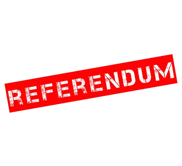 Cap karet dengan referendum teks — Stok Foto