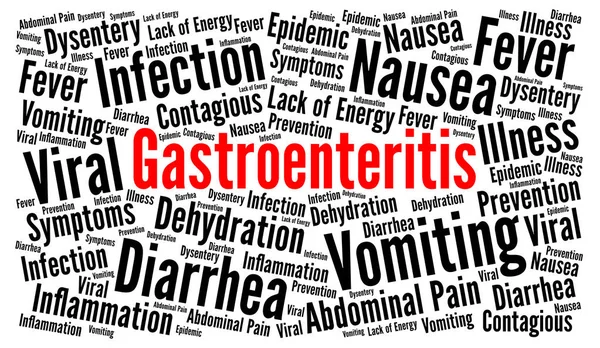 Gastroenteritis palabra nube concepto —  Fotos de Stock