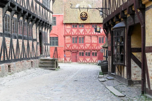 De oude stad in Aarhus, Denemarken — Stockfoto