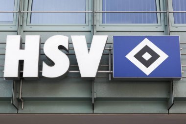 Hamburger Sv logosu bir duvar