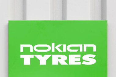 NokiaN lastikleri işareti bir duvar