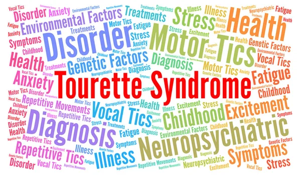 Wortwolke Tourette-Syndrom — Stockfoto