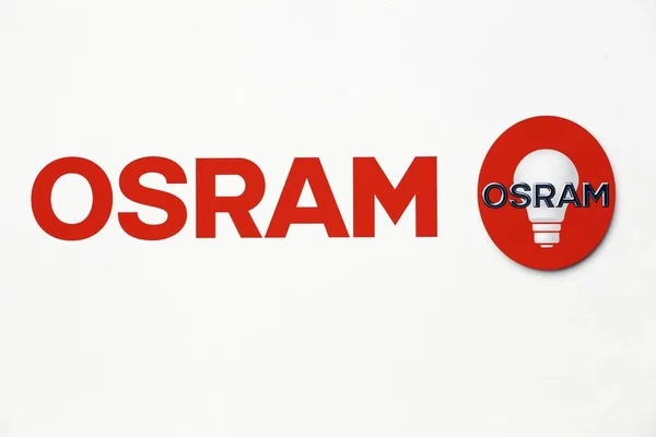 OSRAM logo na zeď — Stock fotografie