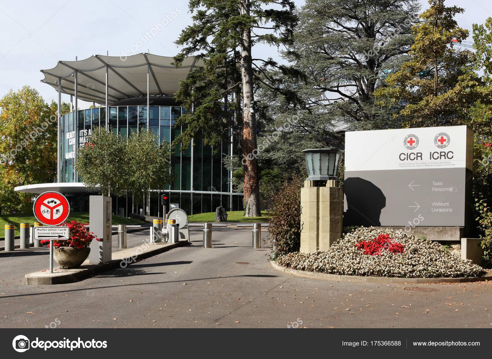 Geneva Switzerland October 2017 Icrc Office Building Headquarters International Committee