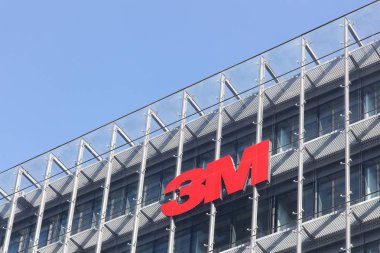 Kopenhag, Danimarka - Eylül 10, 2017: 3m olan bir Amerikan çokuluslu konglomera corporation Maplewood, Minnesota'da dayalı. 3m yapıştırıcılar üreten, Aşındırıcılar, ince tabakalar ve pasif Yangından Korunma
